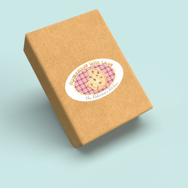 Cookies Homemade With Love Oval Sticker (Creator Uploaded)