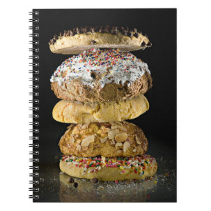 Cookies in a stack notebook