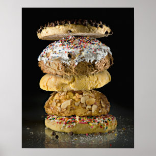 Cookies in a stack poster