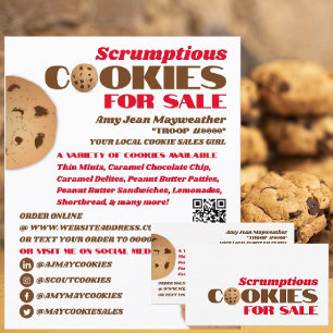 Cookies Logo, Cookie Sales Fundraising Flyer