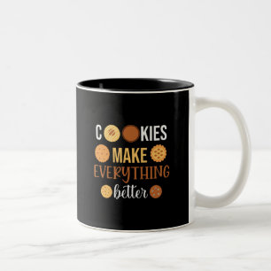Cookies Make Everything Better Two-Tone Coffee Mug