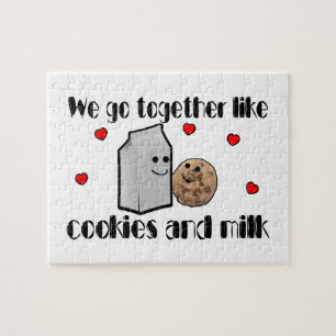 Cookies & Milk Love Jigsaw Puzzle