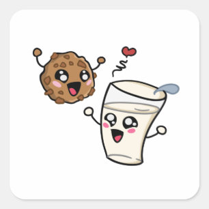 Cookies & Milk Square Sticker