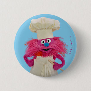 Cookie's Monster Food Truck   Gonger Posing 6 Cm Round Badge