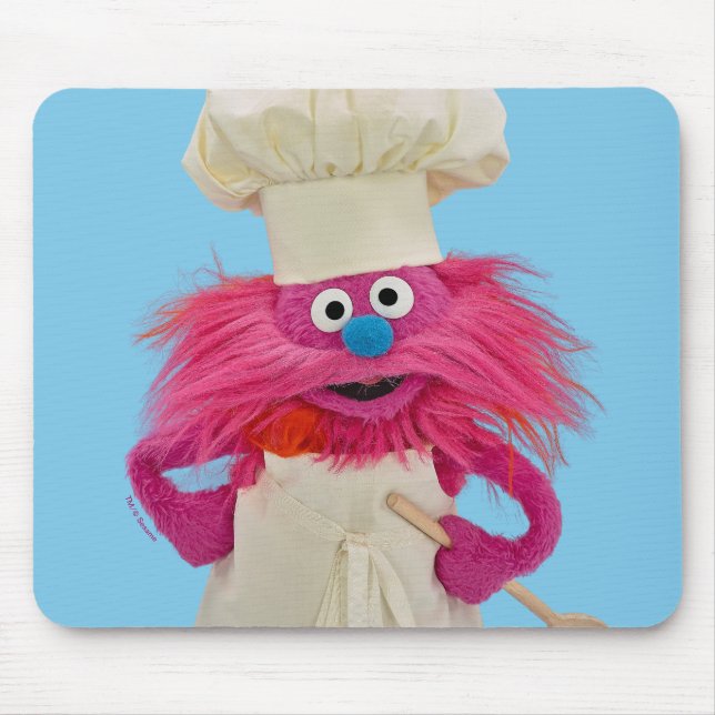Cookie's Monster Food Truck | Gonger Posing Mouse Pad (Front)