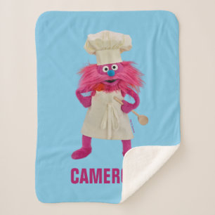 Cookie's Monster Food Truck   Gonger Posing Sherpa Blanket