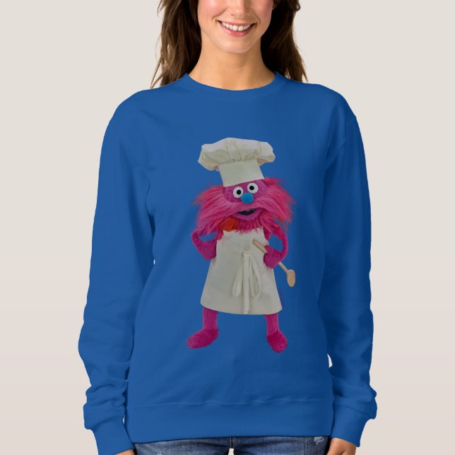 Cookie's Monster Food Truck | Gonger Posing Sweatshirt (Front)