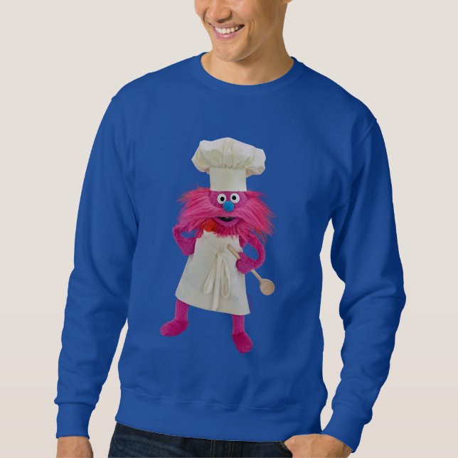 Cookie's Monster Food Truck | Gonger Posing Sweatshirt (Front)