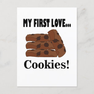 Cookies My First Love Cookies Biscuit Postcard