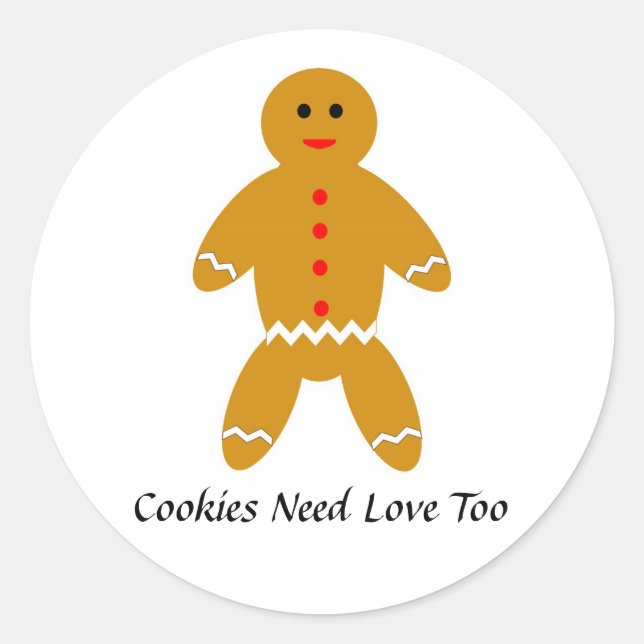 Cookies Need Love Too Stickers (Front)