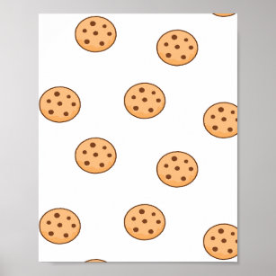 cookies on white poster