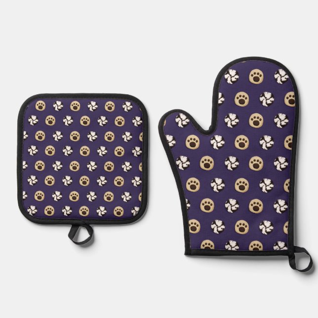 Cookies Oven Mitt & Pot Holder Set (Front)