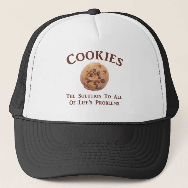 Cookies solve Problems Trucker Hat (Front)