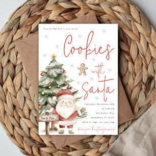 Cookies With Santa  Invitation