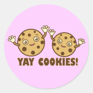 Cookies, Yay Classic Round Sticker