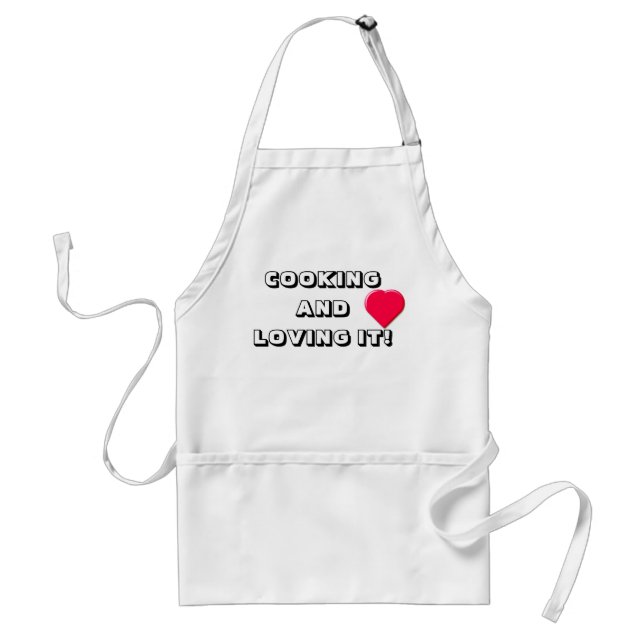 Cooking And Loving It Standard Apron (Front)