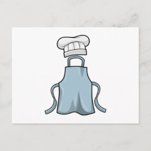 Cooking apron and Cooking hat Postcard