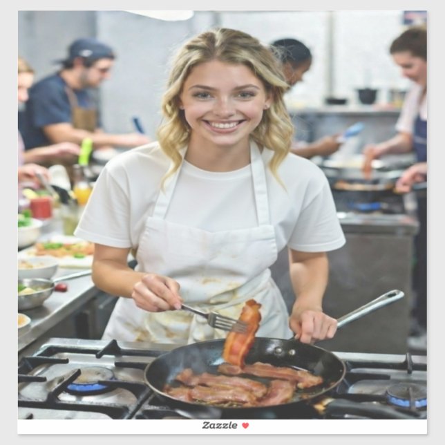 Cooking Bacon Photo Customize (Sheet)