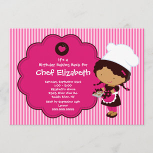 Cooking Baking Birthday Party Invitation