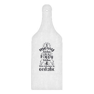 Cooking Baking Kitchen Messy Funny Humour Saying Cutting Board