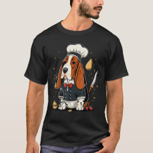 Cooking Basset Hound Restaurant cook on Basset Hou T-Shirt