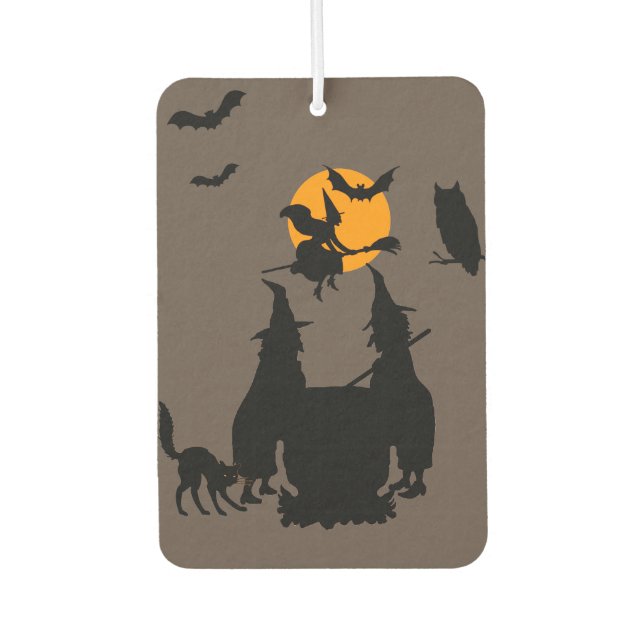 Cooking Brew for the best Halloween party Car Air Freshener (Front)