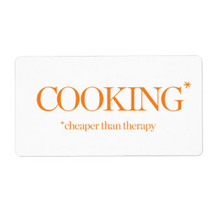Cooking Cheaper Than Therapy
