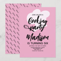 Cooking Chef Baker Birthday Party Pink