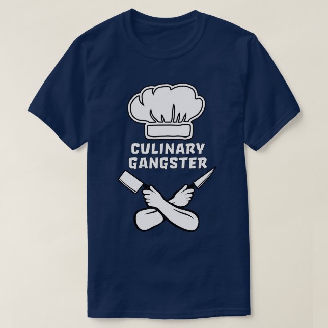 Cooking Chef Culinary Gangster T-Shirt (Design Front)