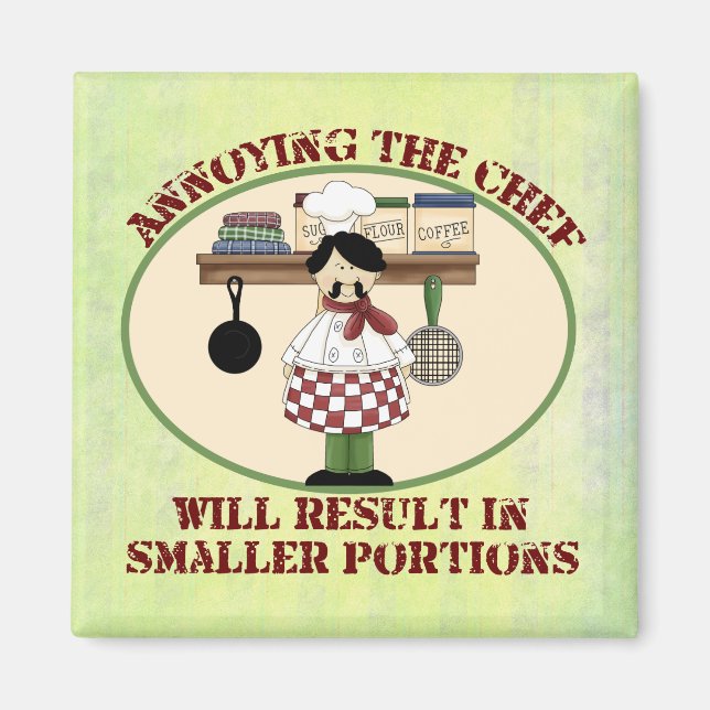 Cooking Chef Magnet (Front)