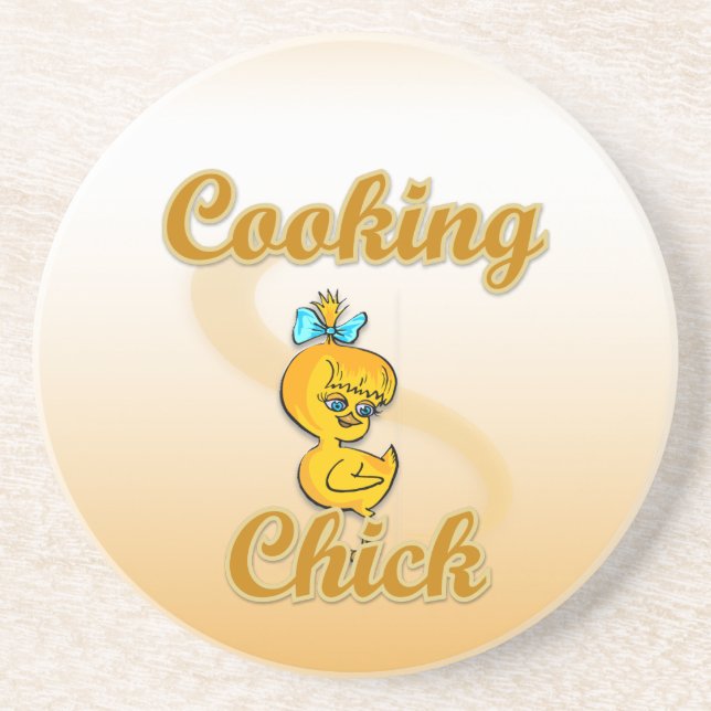Cooking Chick Coaster (Front)