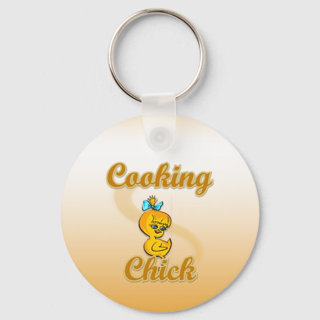 Cooking Chick Key Ring (Front)