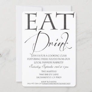Cooking Class/Demonstration Invitation
