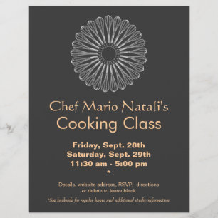 Cooking Class Whisk Flyer