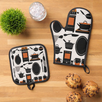 Cooking Companion Oven Mitt and Pot Holder Duo Oven Mitt & Pot Holder Set