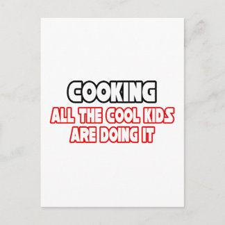 Cooking...Cool Kids Postcard