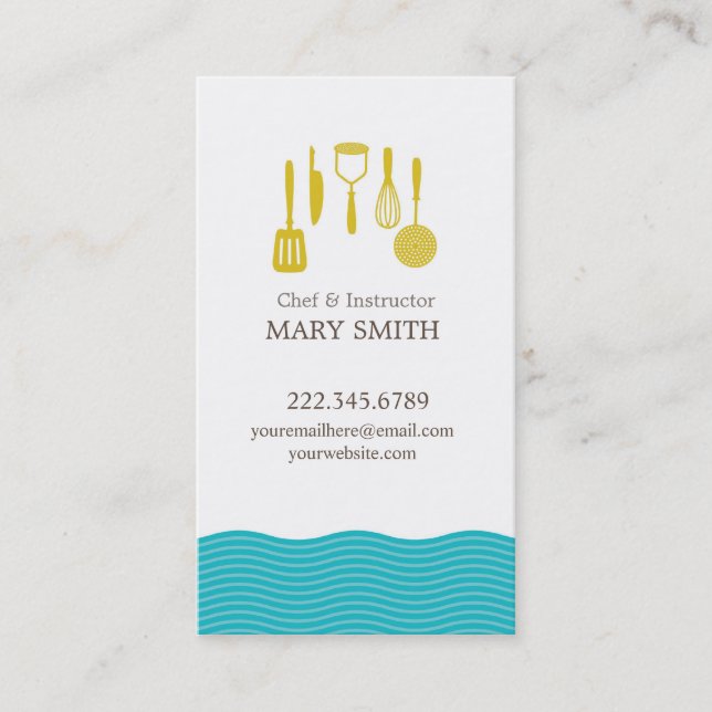 Cooking / Culinary Business Card 1 (Front)