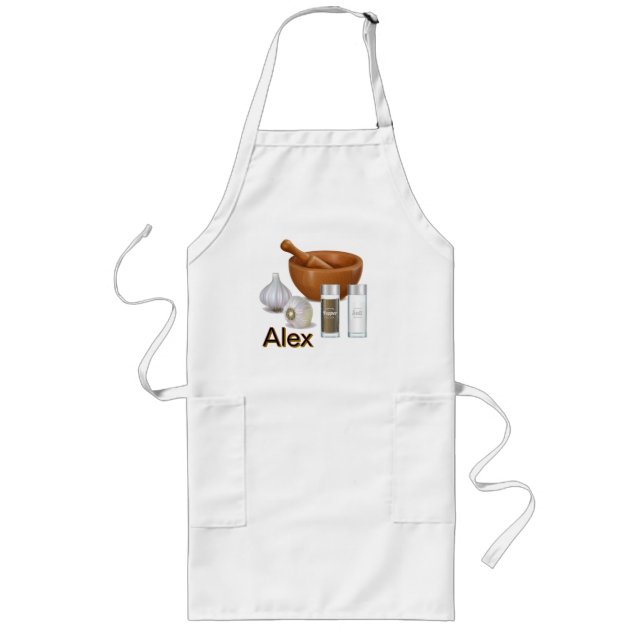 Cooking Customised  Long Apron (Front)