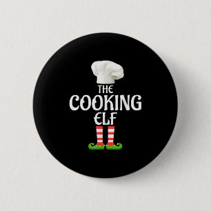 Cooking Elf Matching Family Group Christmas Party 6 Cm Round Badge