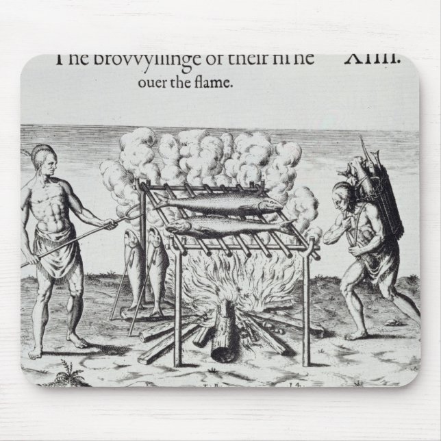 Cooking Fish Mouse Pad (Front)