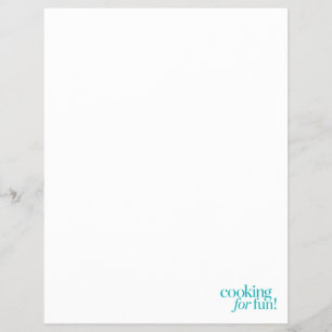 Cooking For Fun Flyer