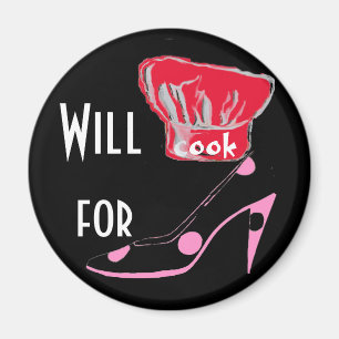Cooking for High Heel Shoes Magnet