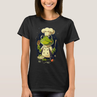 Cooking Frog Restaurant cook on Frog chef T-Shirt