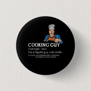Cooking Guy Definition 3 Cm Round Badge