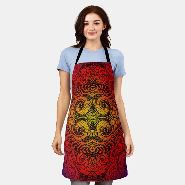 Cooking in Colour Doodle Apron (Worn)