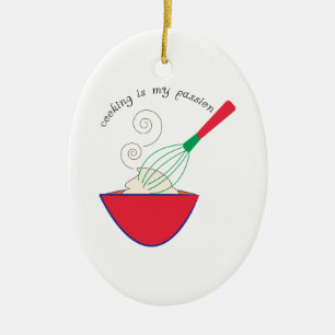 Cooking In My Passion Ceramic Ornament