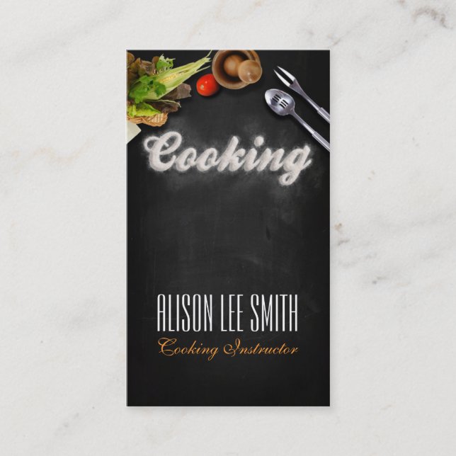 Cooking Instructor / Chef Business Card (Front)
