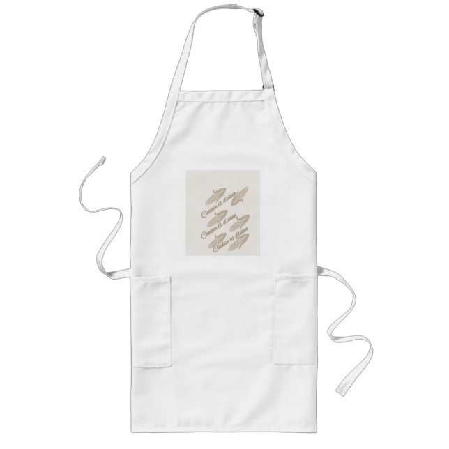  Cooking is Divine Corn Apron (Front)