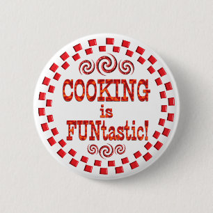 Cooking is FUNtastic 6 Cm Round Badge