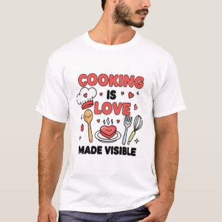Cooking is Love Made Visible – Cute Chef Life T-Sh T-Shirt
